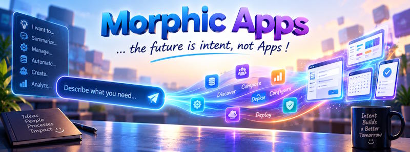 ⚜️ Morphic Apps ... the future is Intent, not Apps !